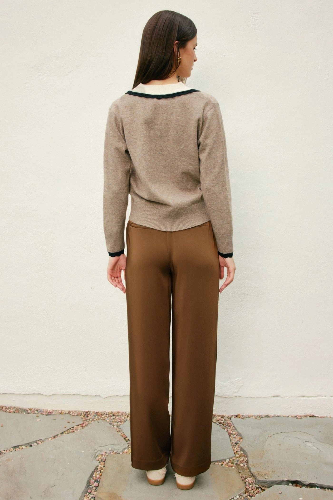 MIRANDA WIDE LEG PANTS Stretchable Design