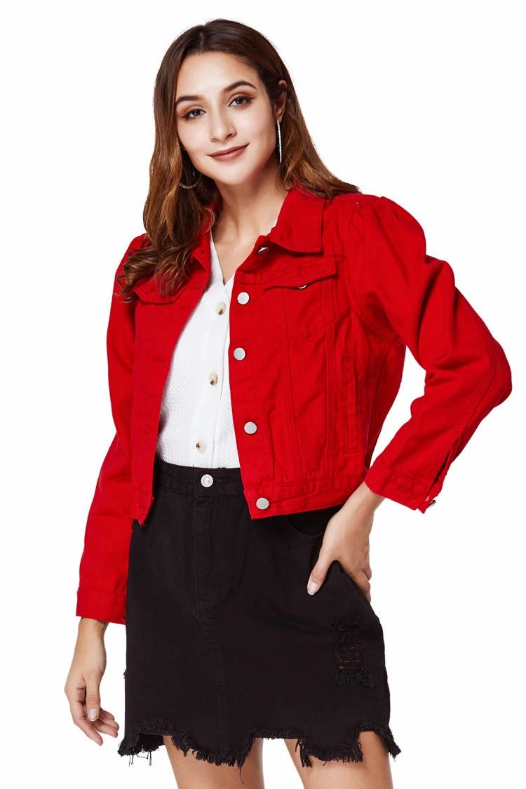 CASUAL LOOSE CROPPED JACKET_CWJJ0128 RecycledBlend