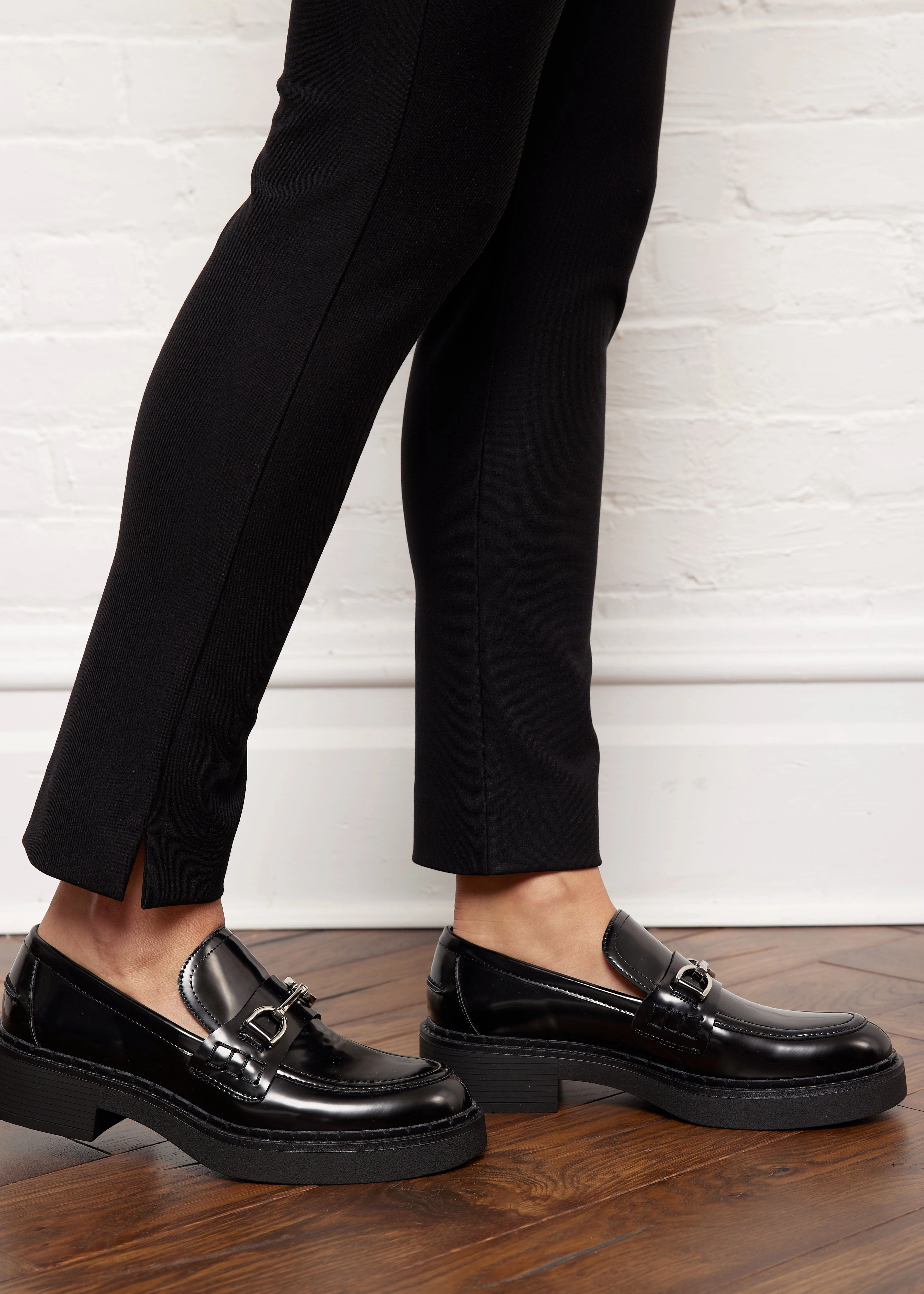 Low Rise Fit Catherine Ponte Black Pant
