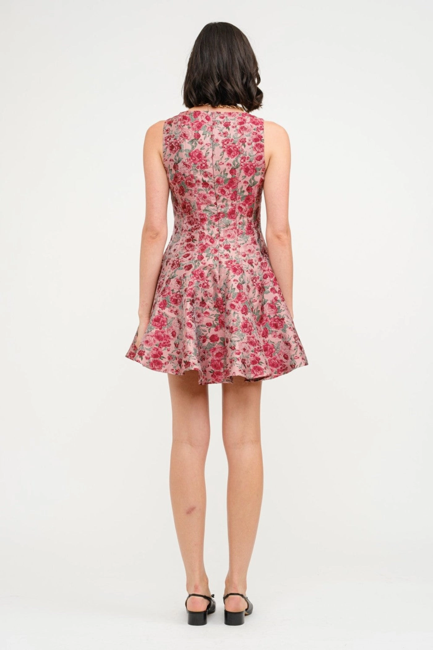 Sweetheart Cut CECILIA JACQUARD MINI DRESS