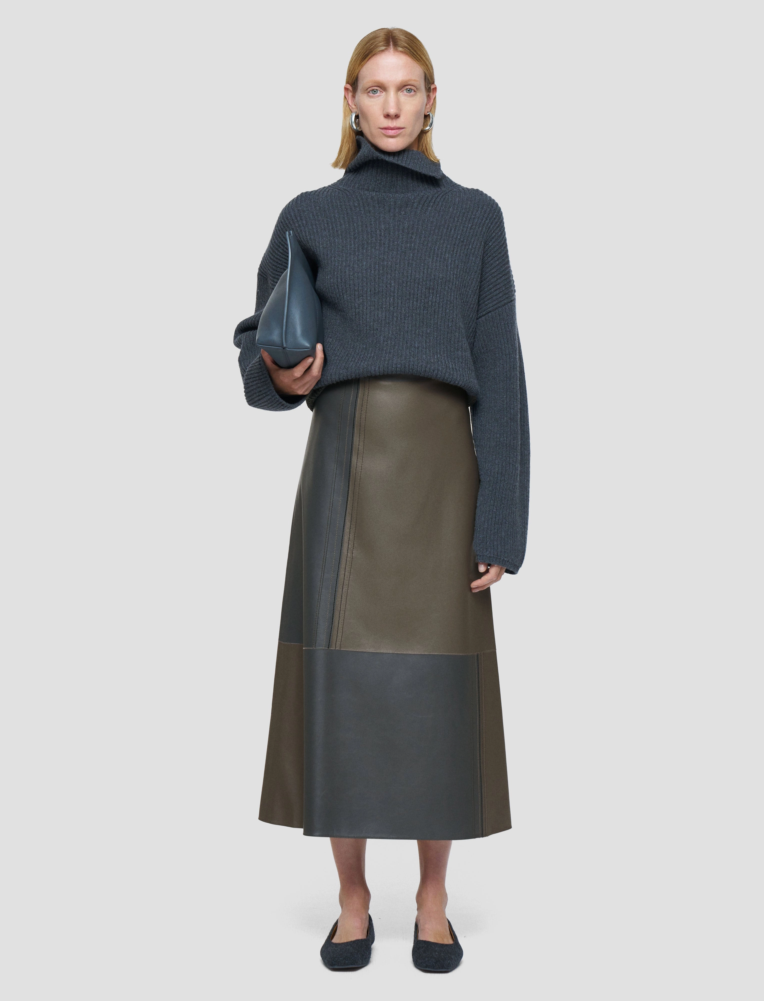 Cezanne Overlay Nappa Leather Skirt Bold Finish