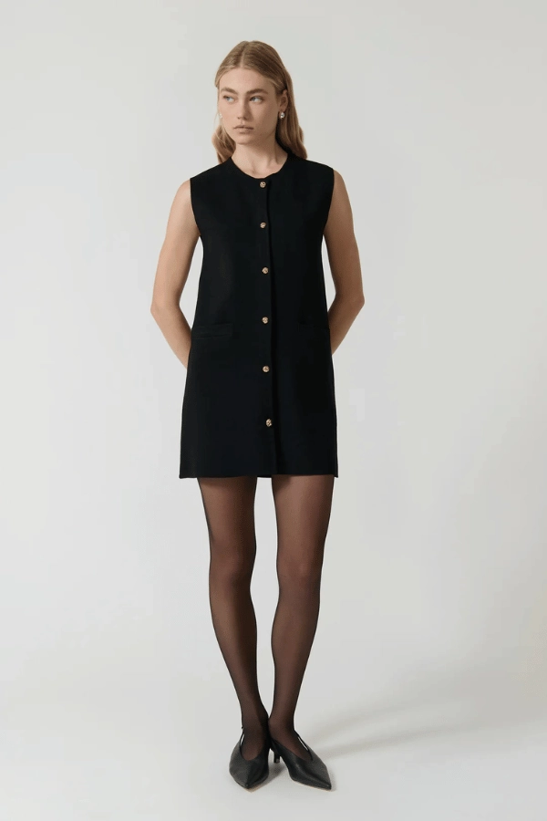 Nanda Dress Black Simple Flow