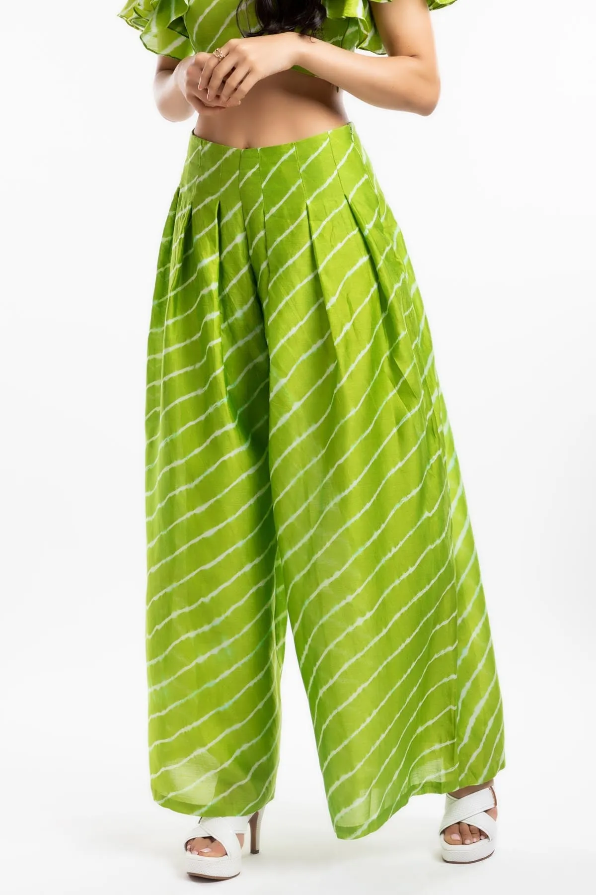Chanderi Striped Trousers