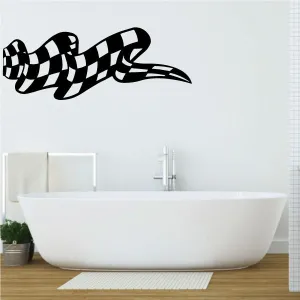 Checkered Flag Wall Decal - Vinyl Decal - Car Decal - CF08034