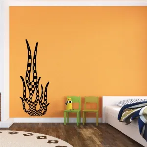 Checkered Flames Wall Decal - Vinyl Decal - Car Decal - CF23010