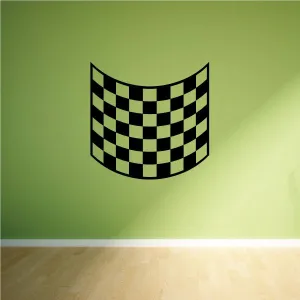 Checkered Pattern Wall Decal - Vinyl Decal - Car Decal - CF8003