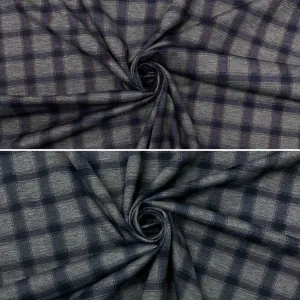 Checkered Ponte Roma Fabric