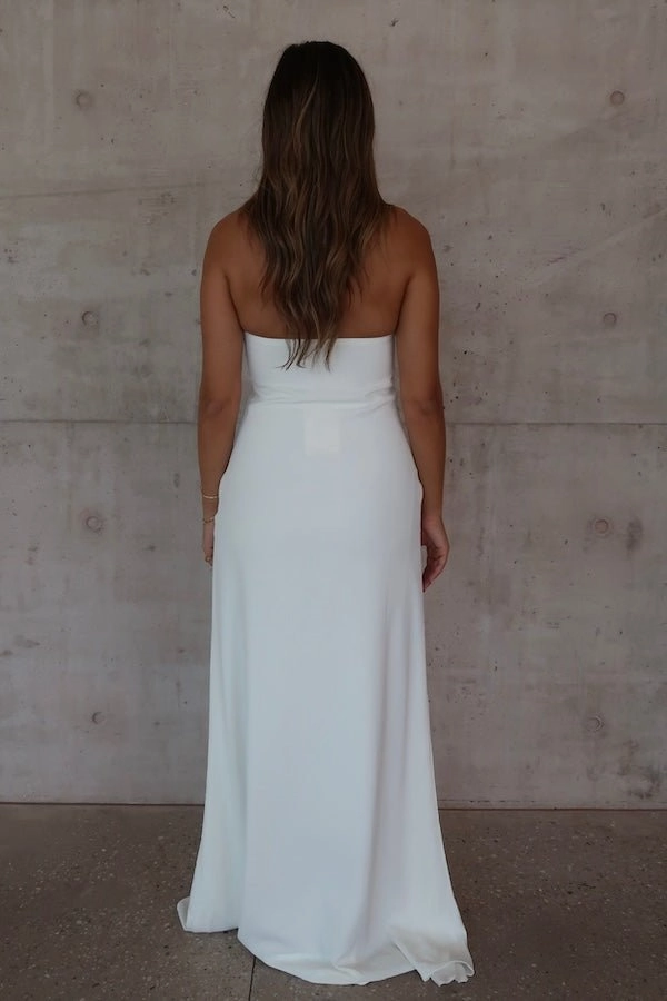 Fashionable Look Comfortable Layer Chelle Maxi Dress White