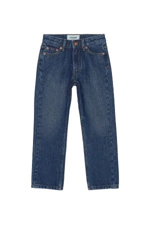 CHER Medium Blue - High Waist 5-Pocket Jeans