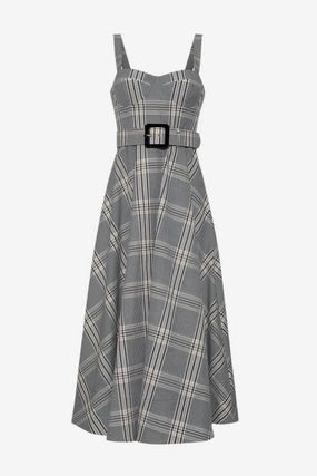 Dry-Clean-Only Blush Glow Calypso Dress Raymond Plaid
