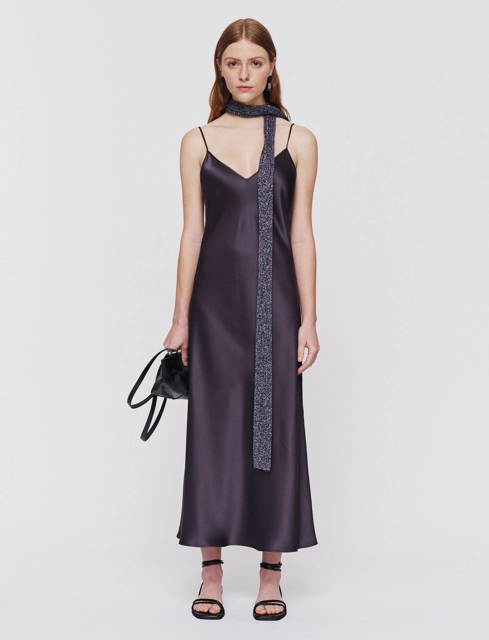 Clea Silk Satin Dress Office Casual Simple yet sophisticated gown