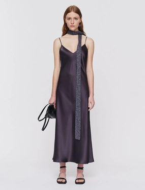 Clea Silk Satin Dress Office Casual Simple yet sophisticated gown