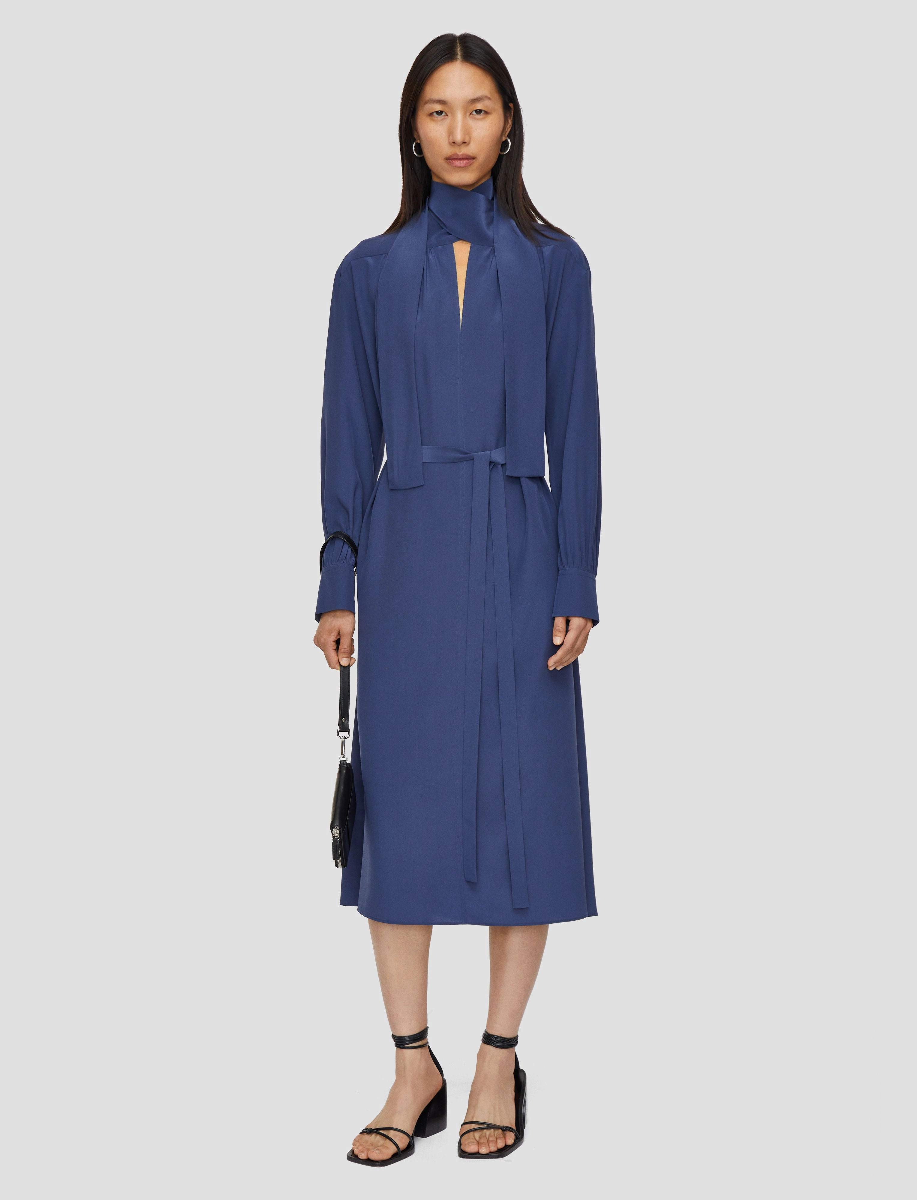 Bolero Silk Crepe de Chine Dress Elegant Mood Timeless Comfort