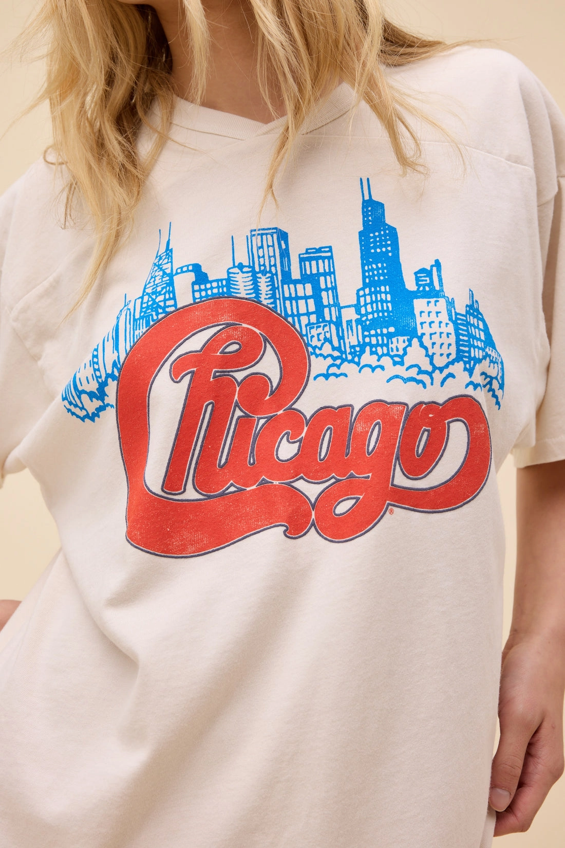 DoubleStitching CHICAGO SKYLINE OVERSIZED JERSEY