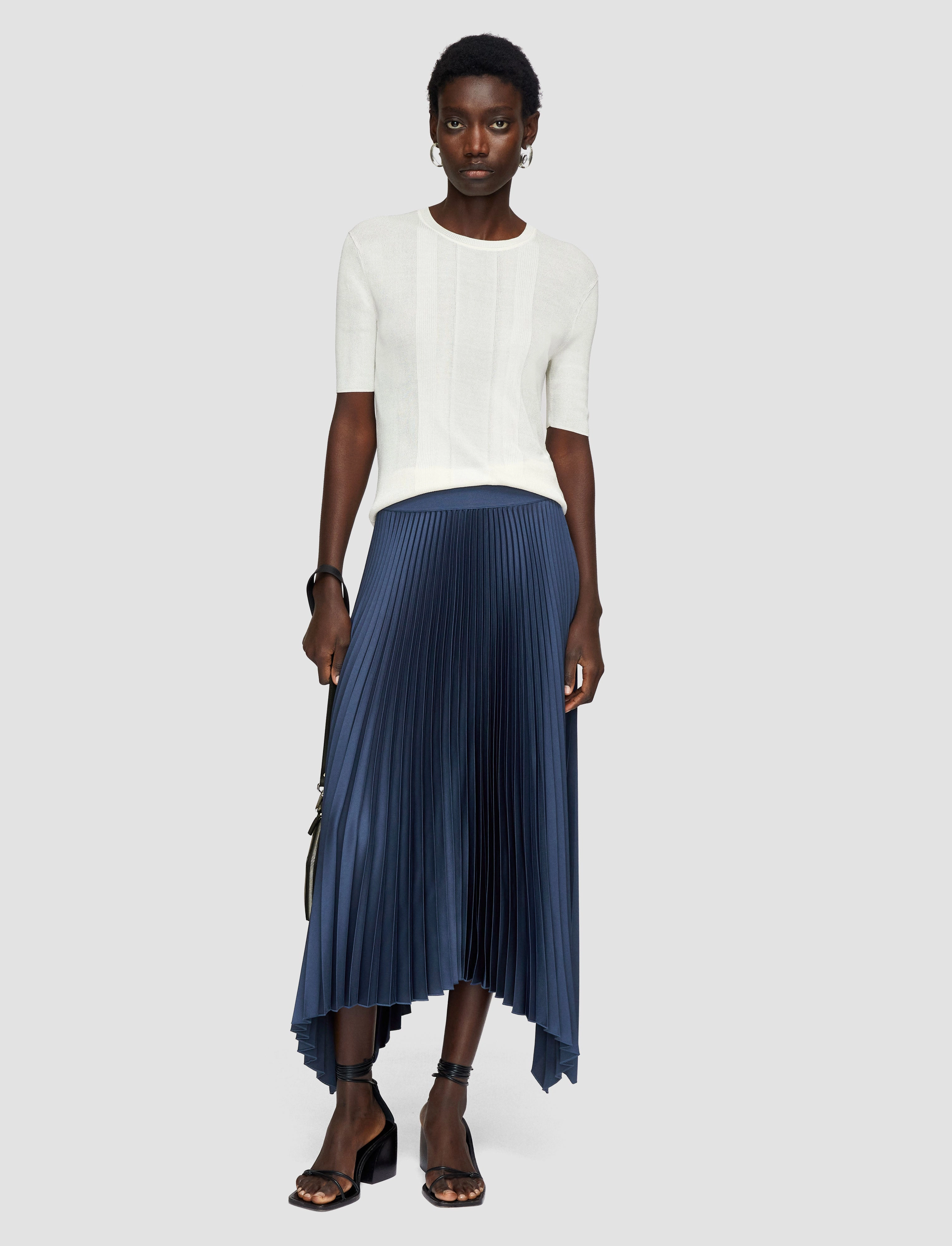 Playful Vibe Ade Knit Weave Pliss?? Skirt