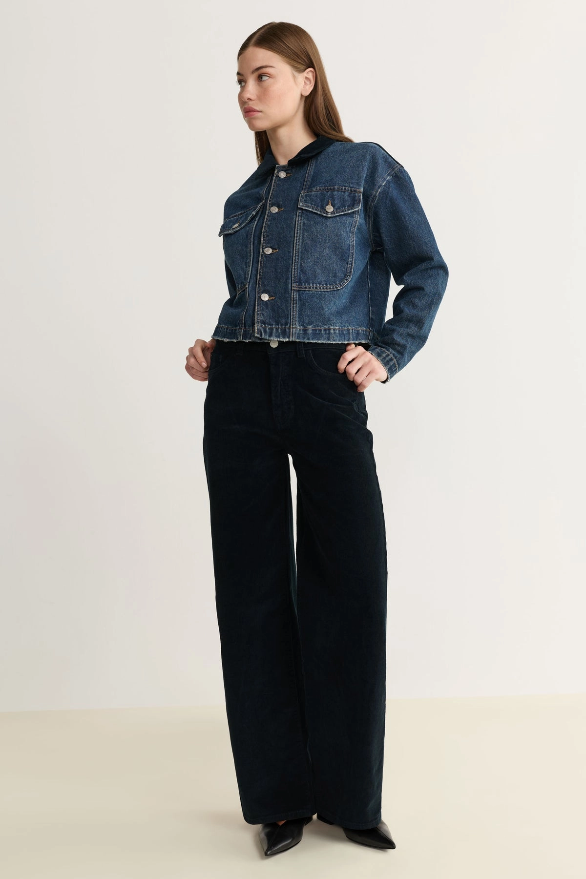 NCE CORD WIDE LEG 31" SecureClosures Low-rise style