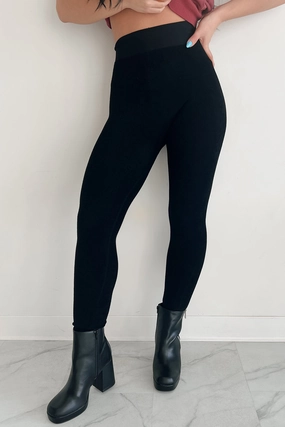 Pro Athlete Morning Stretch Chill Vibes Textured Seamless Leggings (Black)