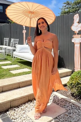 Gender Free Chloe Dress Apricot