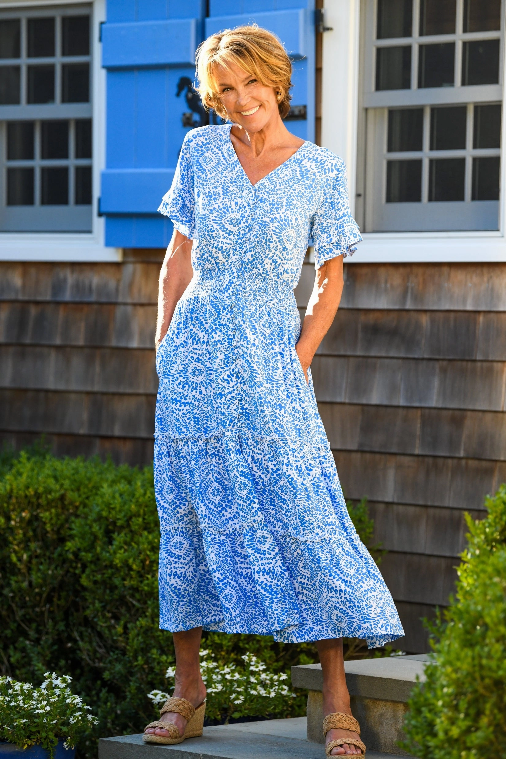 Christina Dress / Blue Firework Functional Fit