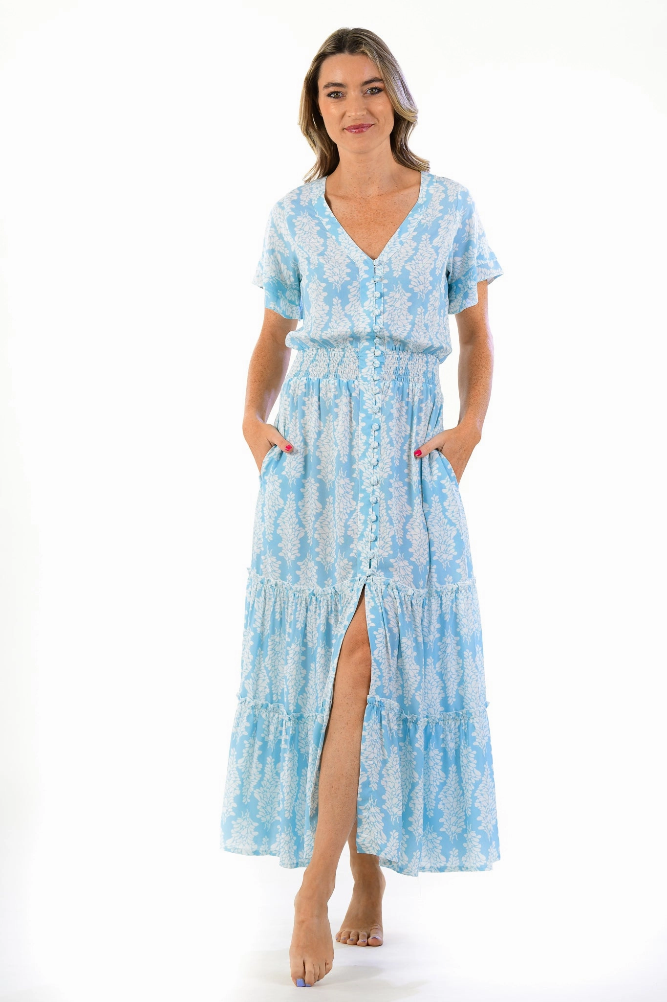 Cozy And Stylish All Fit Style Christina Dress / Topaz