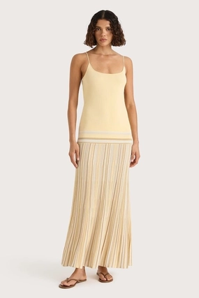 Chic Fit Wear Citara Maxi Dress Butter Stripe