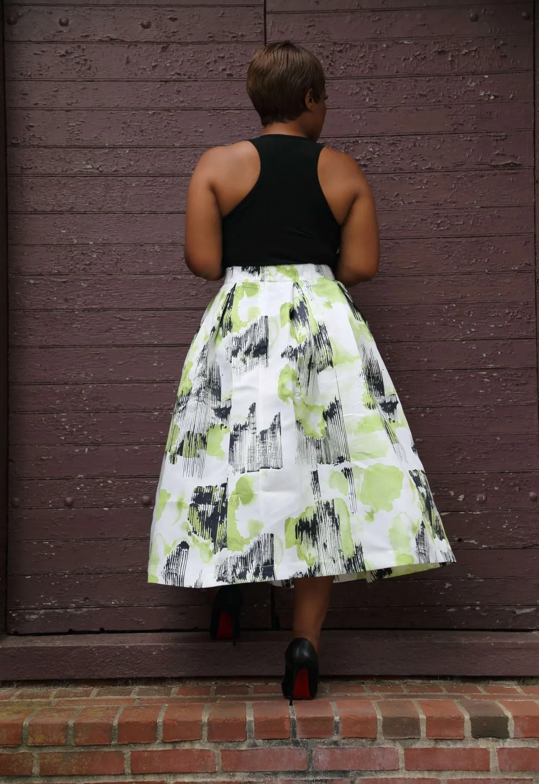 Classic Flows | Pleated A-Line Skirt