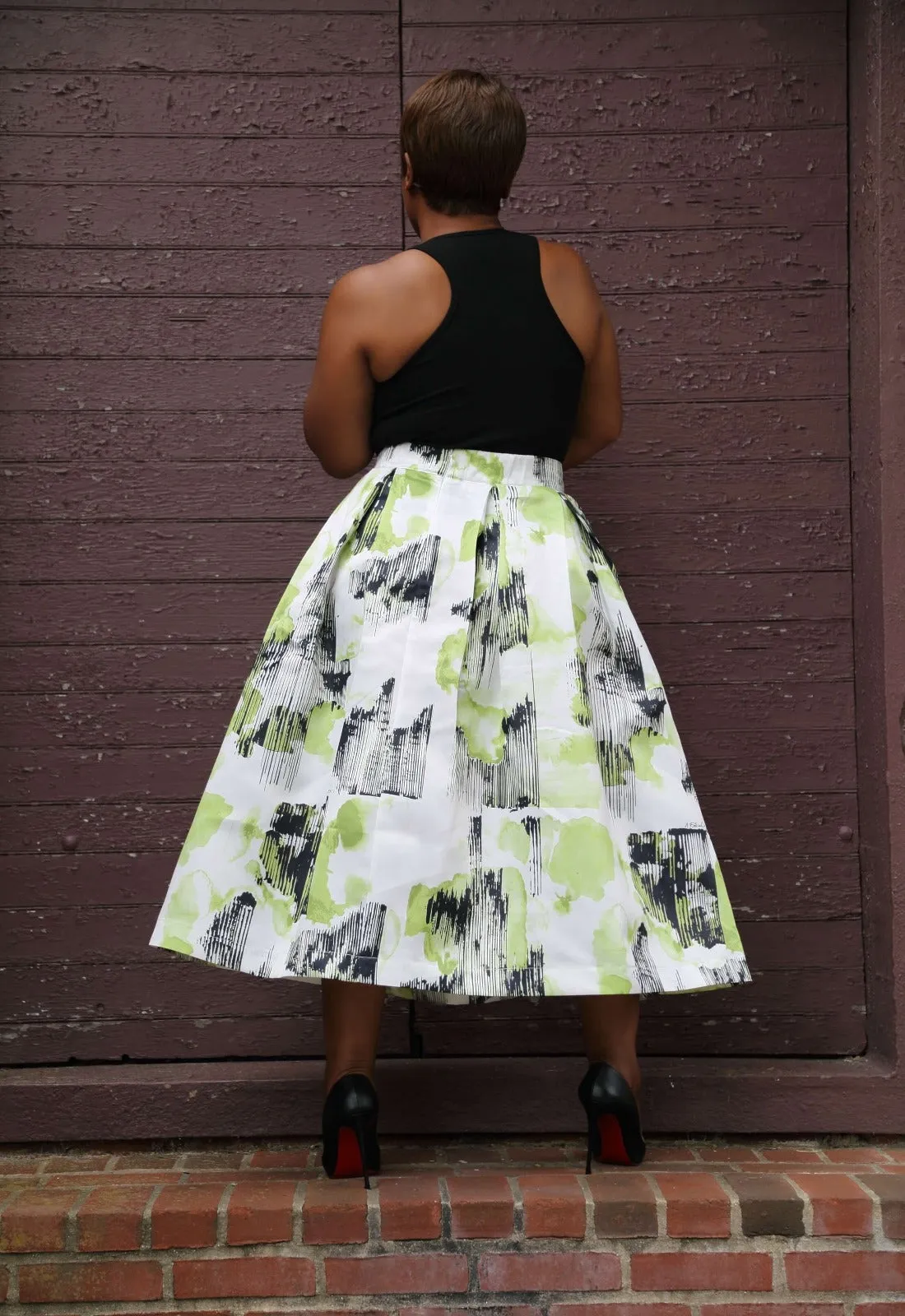 Classic Flows | Pleated A-Line Skirt