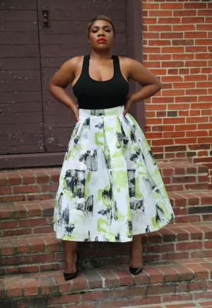 Classic Flows | Pleated A-Line Skirt