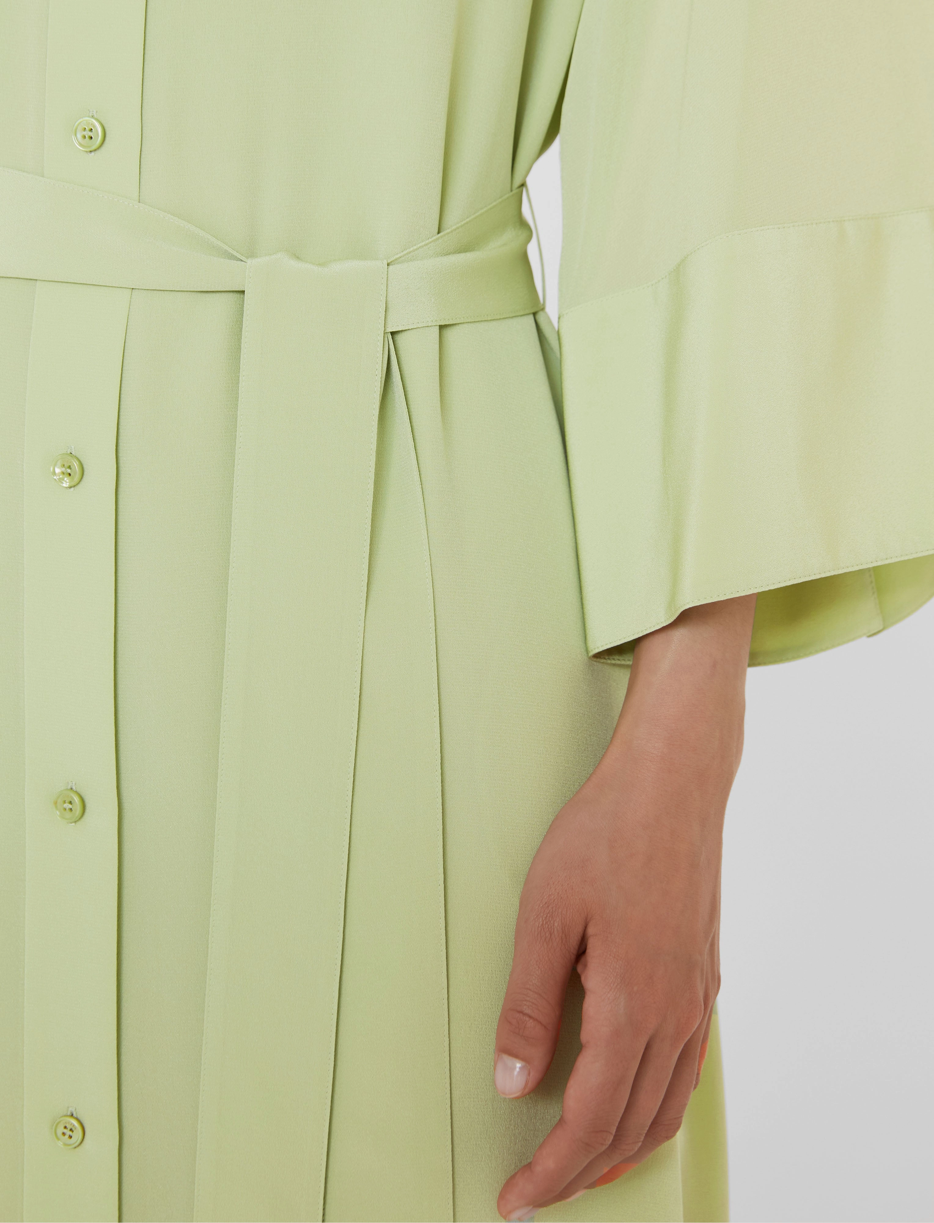 Darius Crepe de Soie Silk Dress Sculpted Fit