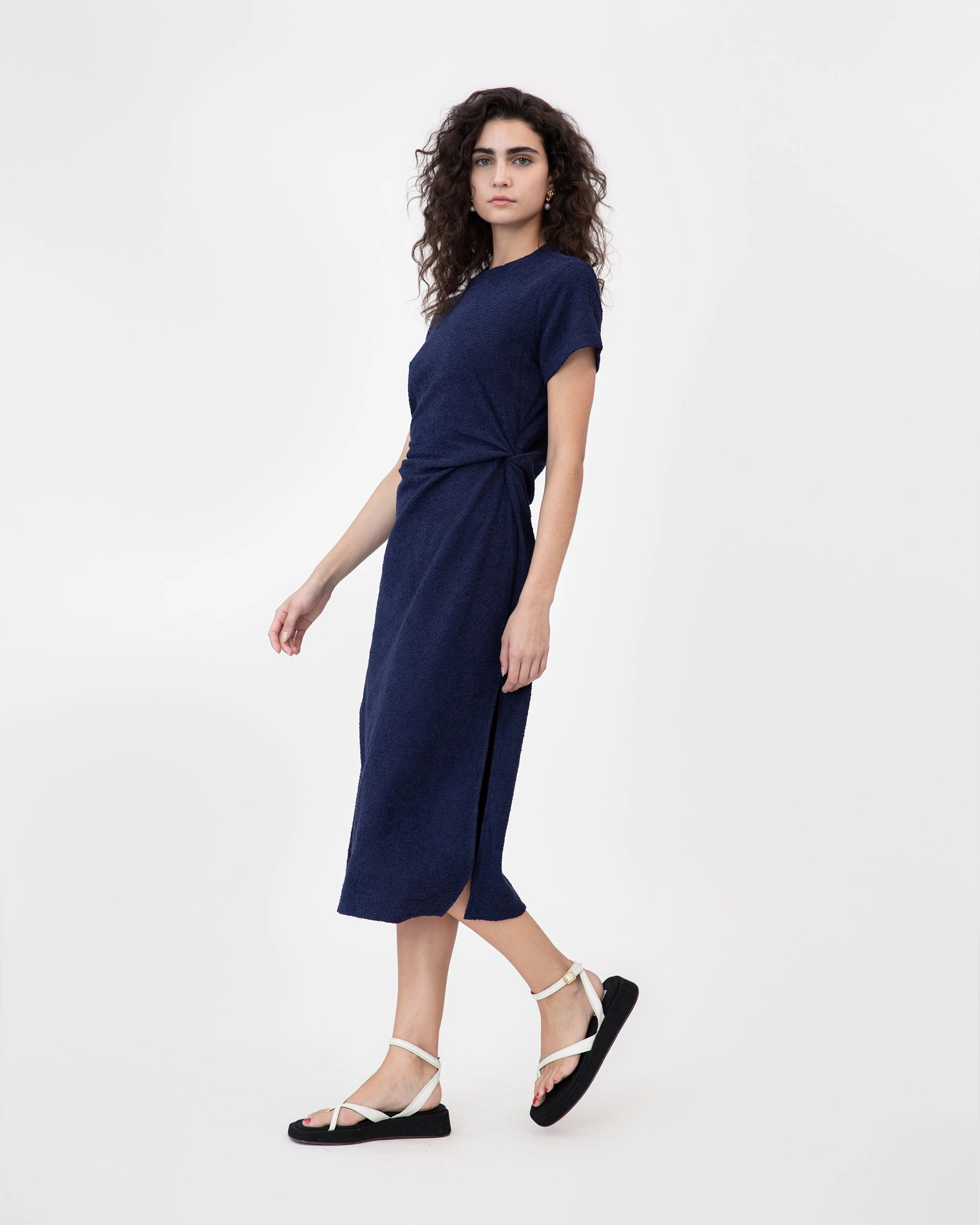 Short Sleeve Aurora Dress Tailored Comfort Resort Vibes