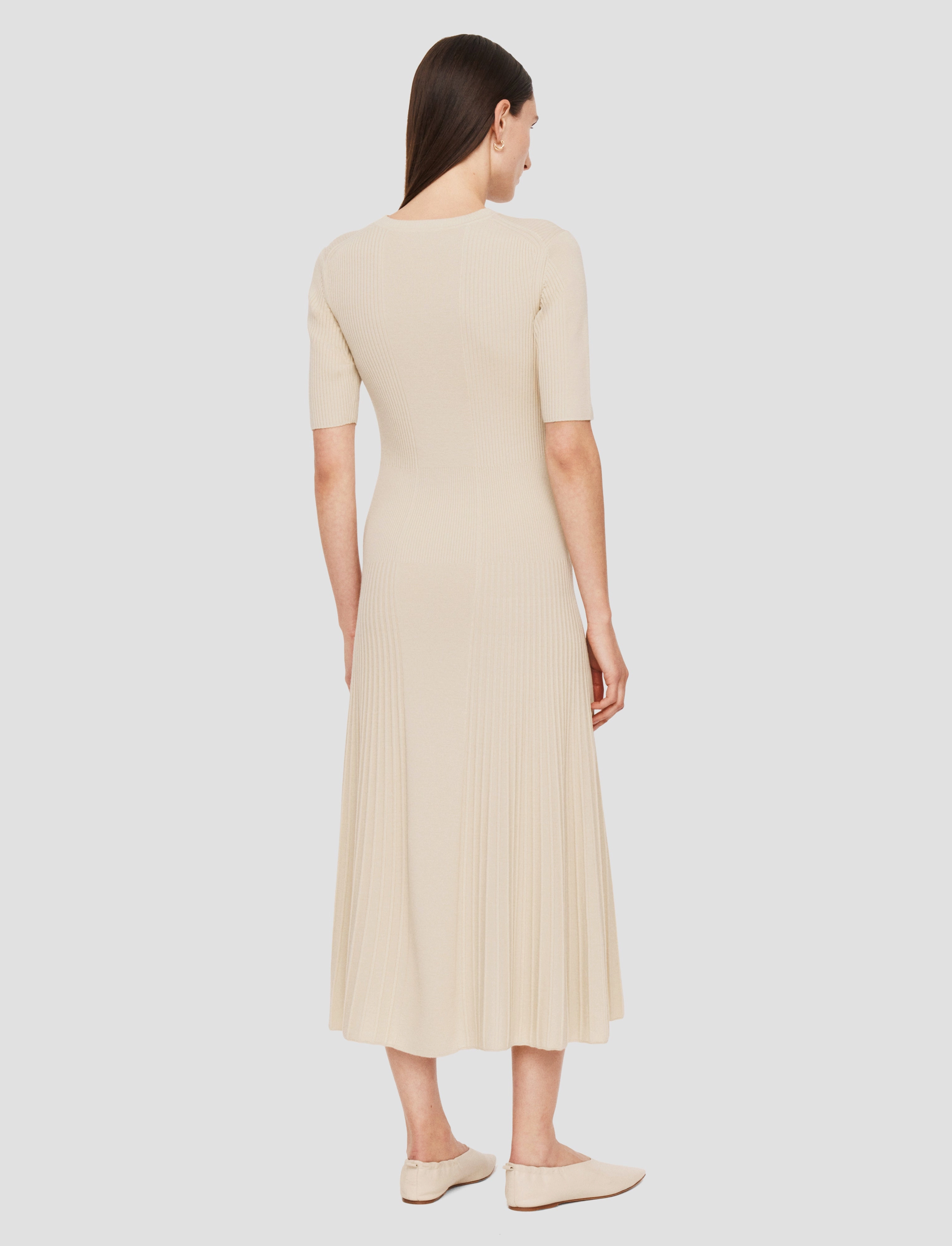 Fine Merino Rib Dress Comfortable Design Wear
