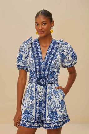 Shell Garden Romper Off-White Perfect Mood