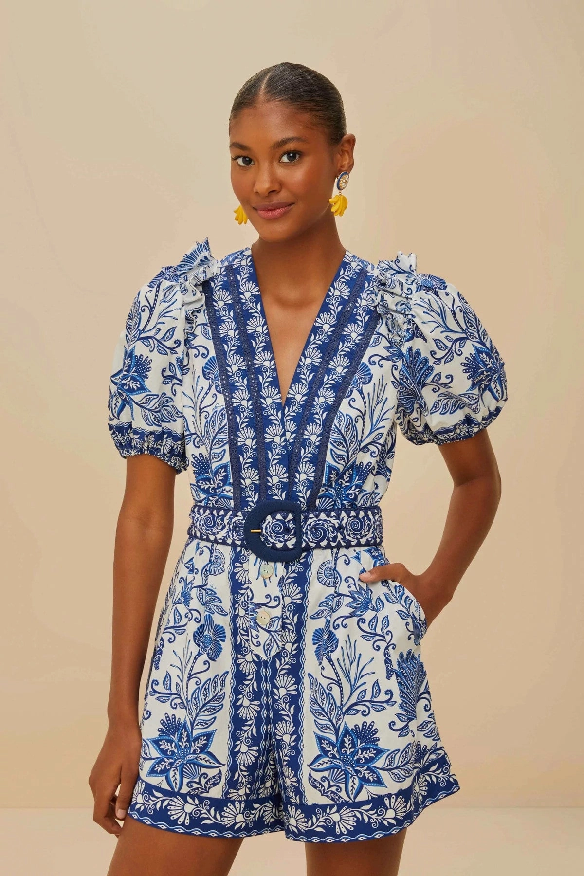 Shell Garden Romper Off-White Perfect Mood