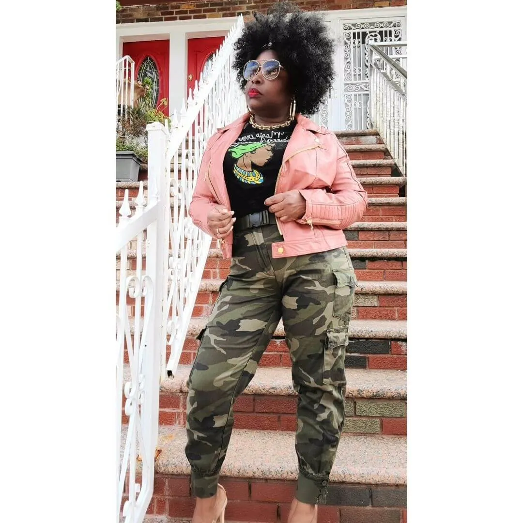 Classy General Cargo Pants- Olive Camo ** 2ND RESTOCK** Curvy
