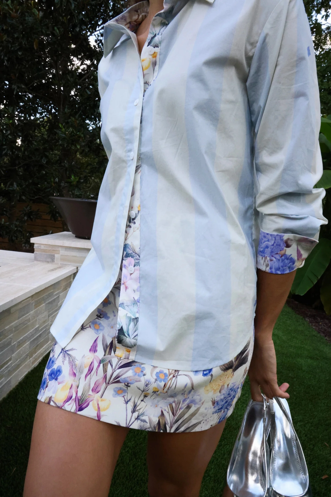 CLAUDIA LINEN SKIRT Layered Look understated look
