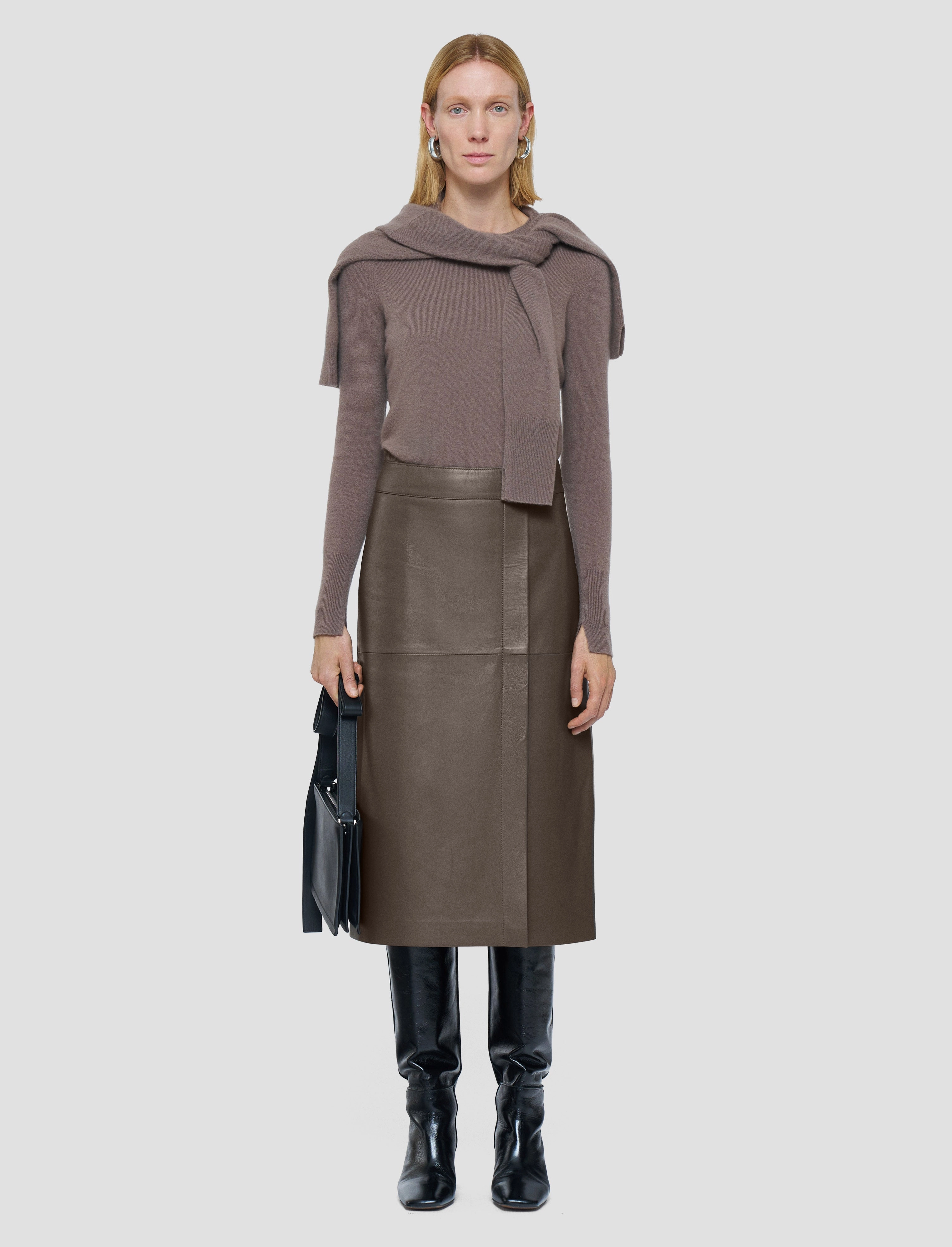 Urban Style Travel Ready S??vres Nappa Leather Skirt