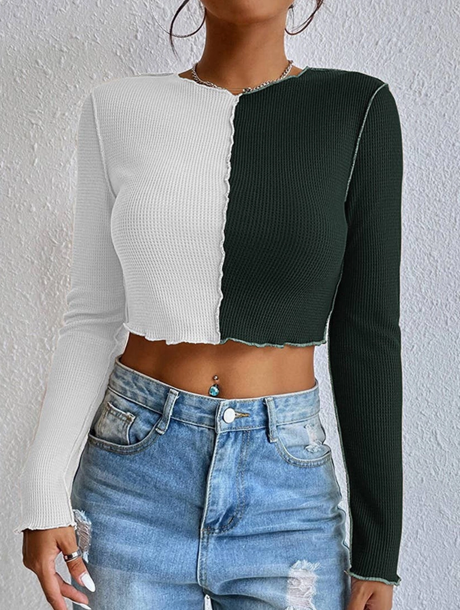 EasyCareMaterial COLOR CONTRAST STITCHING STITCHING CAR TOP_CWTBLL0856