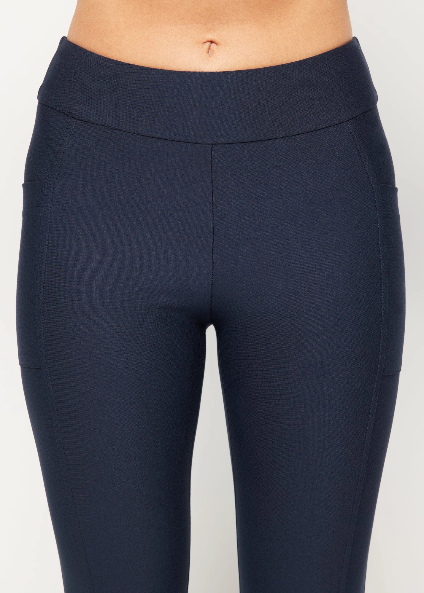 Stylish Wear Jessica Navy Biker Pant With Side Pockets