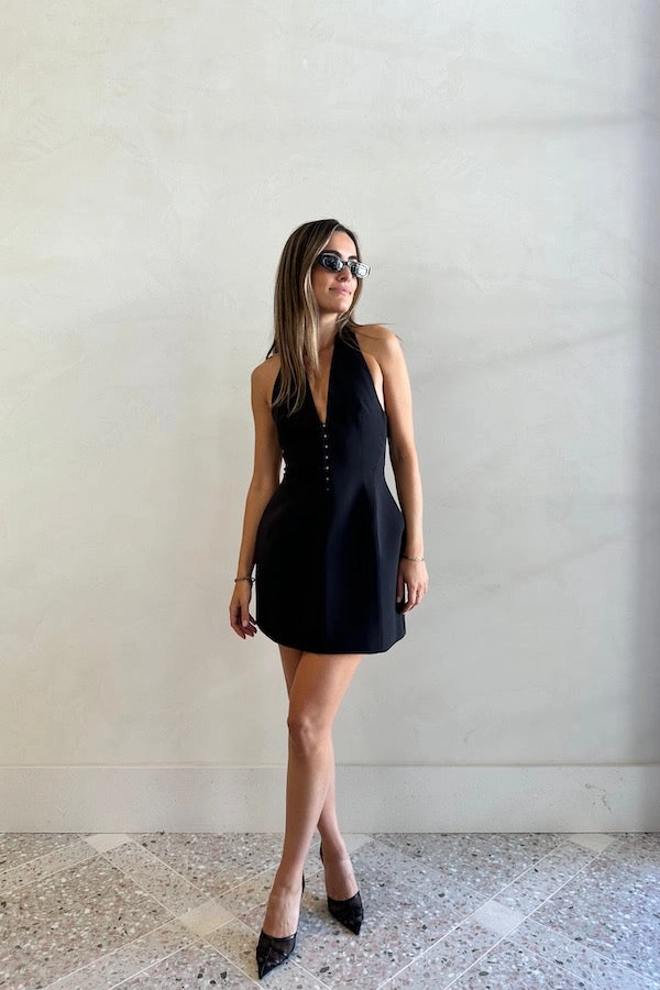 Petra Mini Dress Black Korean Trend