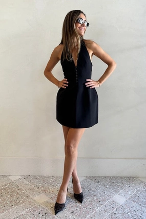 Petra Mini Dress Black Simple Chic