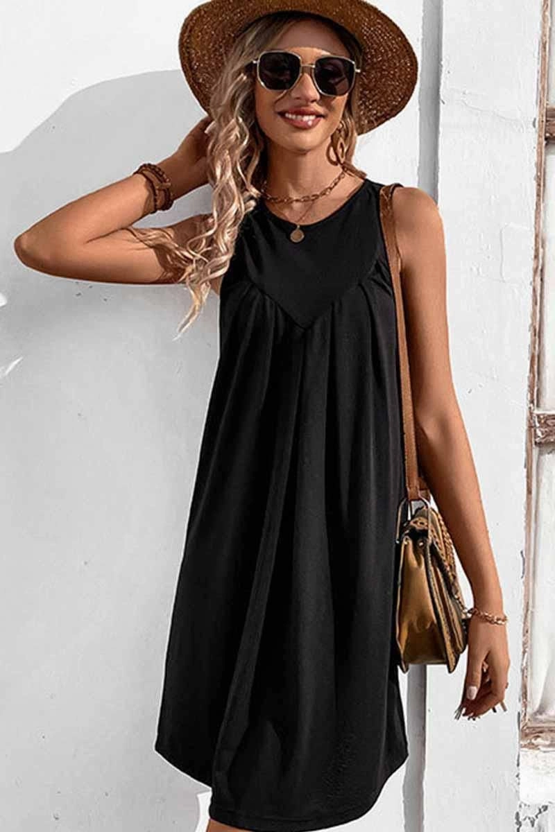 Sharp Fit CASUAL SLEEVELESS SHORT DRESS