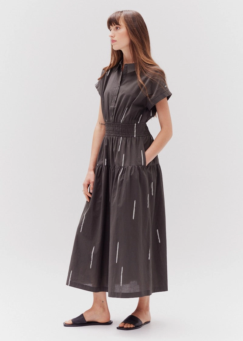 Inclusive Fit Fashion Forward ALEXA COTTON PRINT SHIRT DRESS
