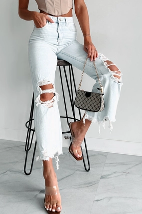 Durable Weave Flexible Layer Getting Candid High Rise Crop Flare Vervet Jeans (Light)
