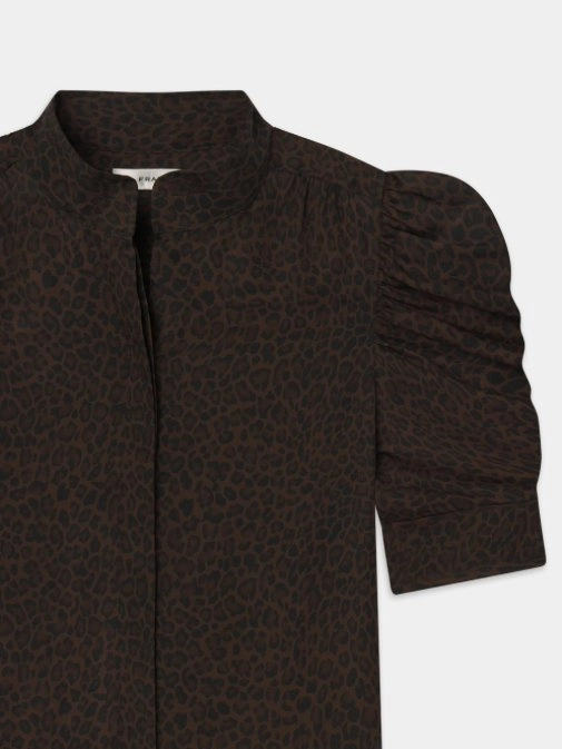 Athletic Wear Stretchable Knit The Gillian Top Leopard