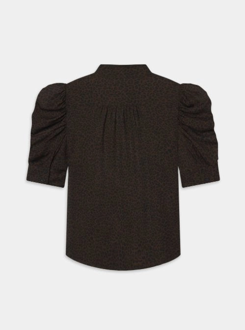 The Gillian Top Leopard Biodegradable Fiber Composition MinimalistStyle
