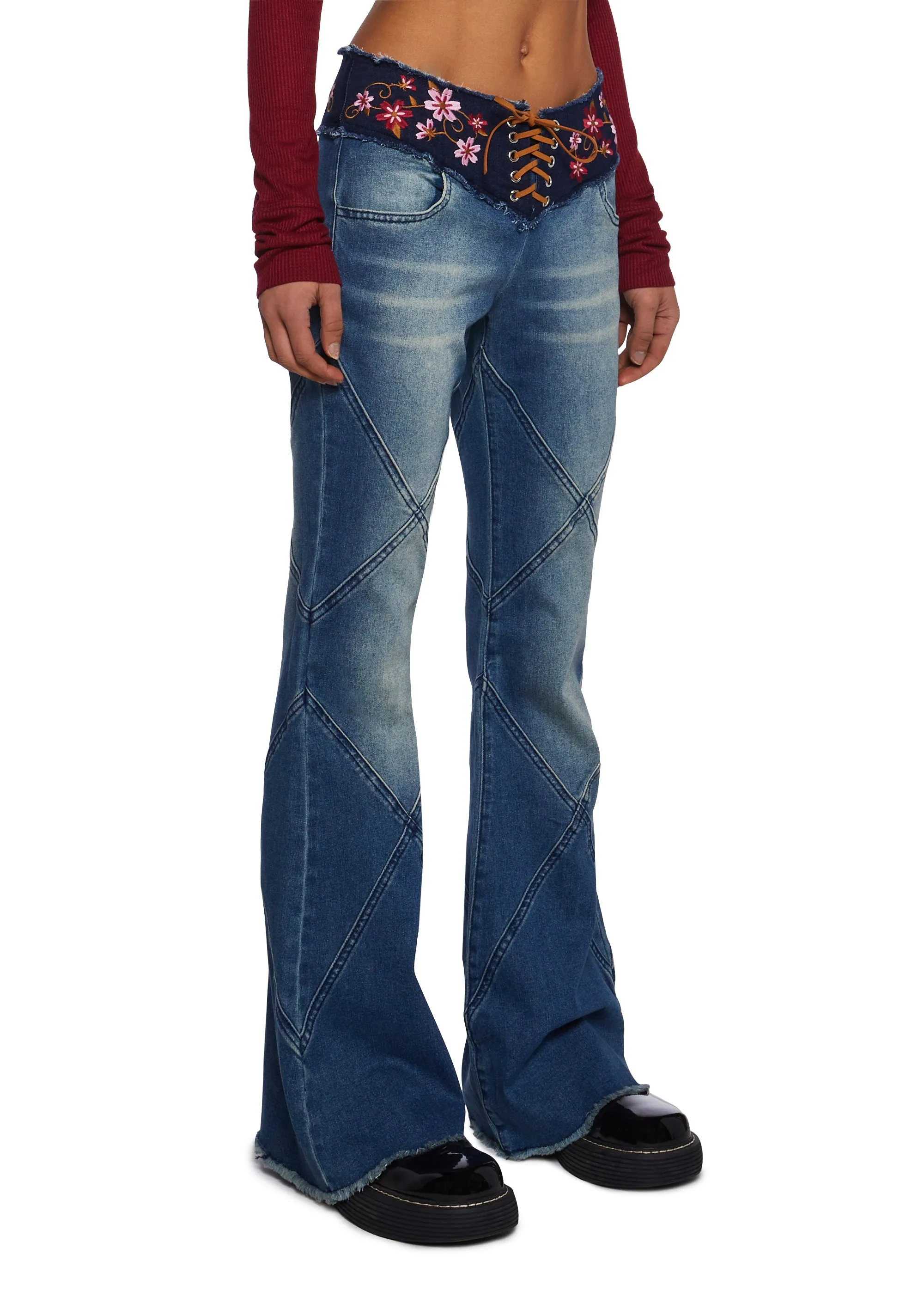 Concrete Jungle Flared Jeans