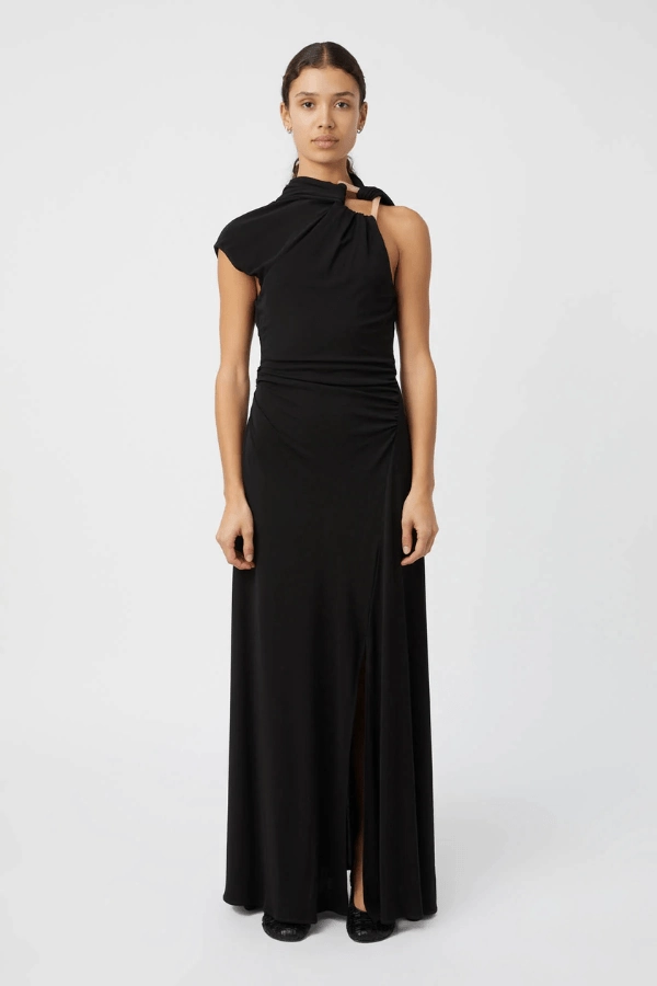 Allegra Midi Dress Black Work Ready Relax Layers