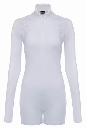 Contour Long Sleeve Romper WHITE Soft New Everyday Relaxed