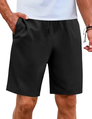 COOFANDY Mens Casual Shorts Elastic Waist Drawstring Shorts Lightweight Summer Beach Shorts