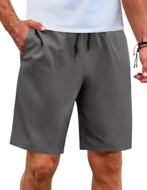 COOFANDY Mens Casual Shorts Elastic Waist Drawstring Shorts Lightweight Summer Beach Shorts